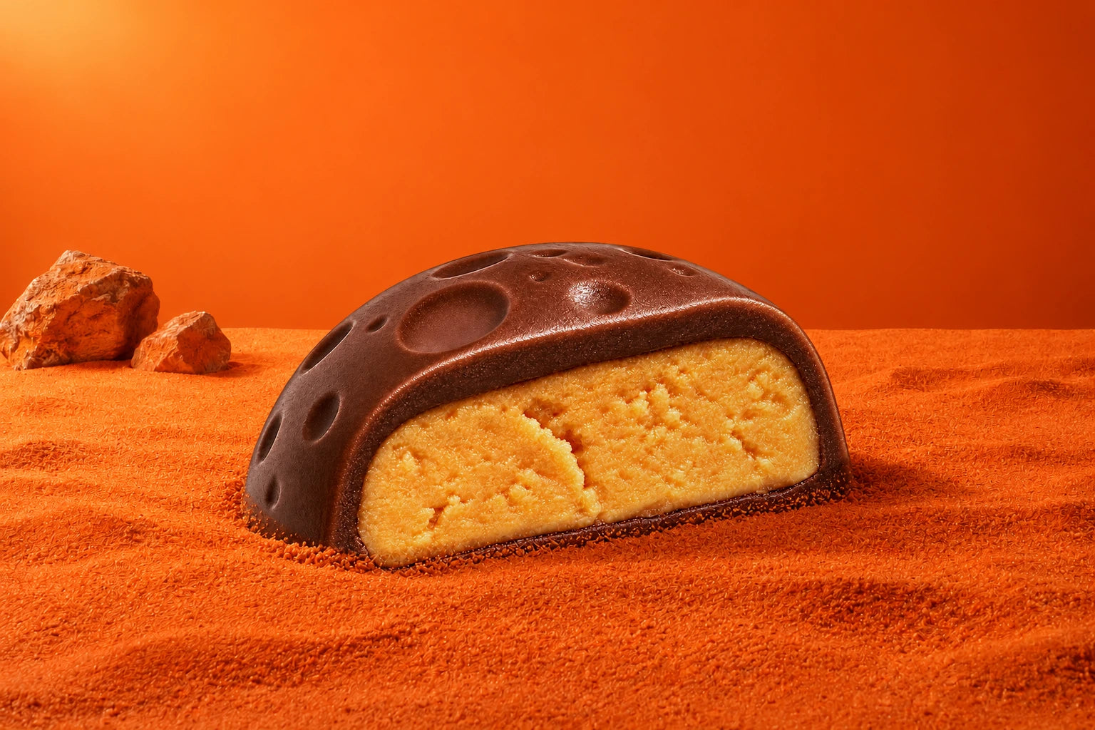 Peanut Butter Little Dippers on a colored studio set