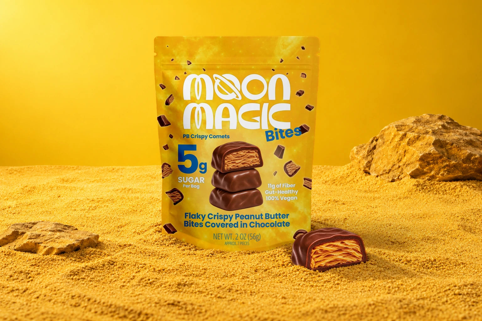 Moon Magic chocolate studio photograph